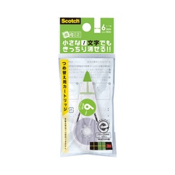修正テープ　微修正　６ｍｍ幅　カートリッジ