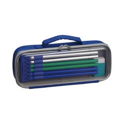 トップライナーペンケース（クリア）　ネイビーｘ２