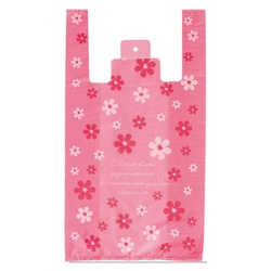 レジ袋 ラブリーフラワーレジバッグ-L(100枚) ヘッズ
