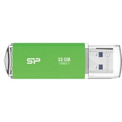 キャップ式ＵＳＢメモリ　Ｂ０２　３２ＧＢ　緑　３個