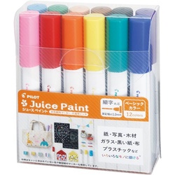 水性マーカー　ジュースペイント　細字１２色セット