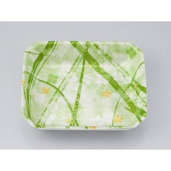 発泡トレー V-惣菜35深 よつば緑 シーピー化成