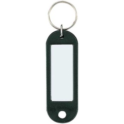 キーホルダー型名札　黒　５０個入