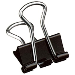 ダブルクリップ＜Ｓｃｅｌ−ｂｏ＞黒　極豆