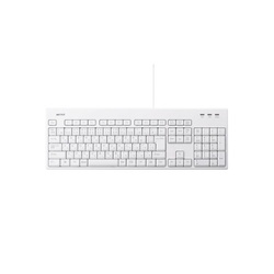有線フルキーボード　丸洗い対応　ホワイト