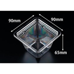 リスパック サラダ容器 バイオカップ プリズム 9-65B 本体