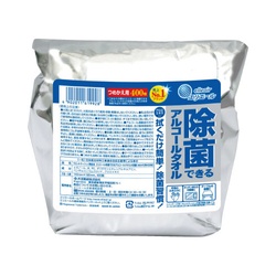 エリエール除菌アルコール　詰替　４００枚入×４