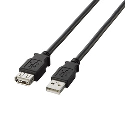 ＵＳＢ延長ケーブル　５ｍ　ブラック