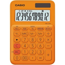 カラフル電卓ＭＷ−Ｃ２０Ｃ−ＲＧ　オレンジ