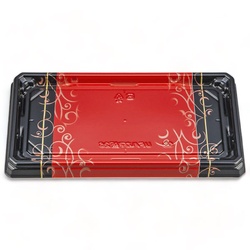 シーピー化成 寿司容器 UFハカマ板26 みつる朱 本体