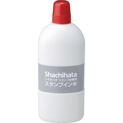 シヤチハタスタンプ台専用補充インキ　大瓶　赤