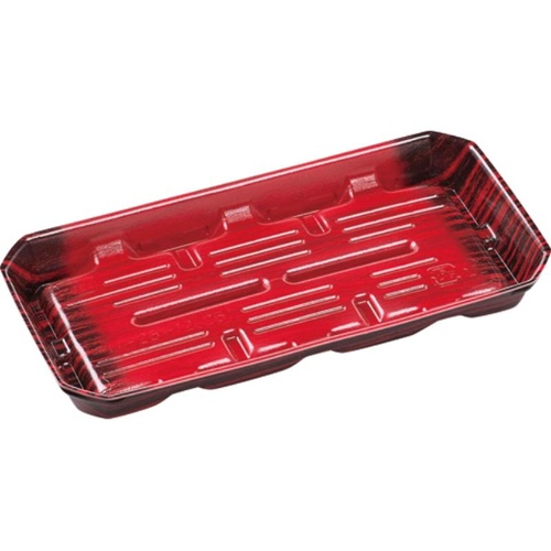 鮮魚トレー FU-25-12(25) 春慶赤 エフピコ