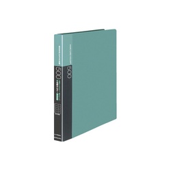 名刺ホルダー差替式　Ａ４縦　緑　３０穴５００名横入