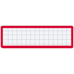マグネット見出し１９×７５ｍｍ赤　１０枚入