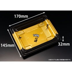 リスパック どんぶり容器 バイオデリカ 枠重 2-1B 本体 K-かづき金J10