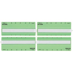 フォルダー用見出しビニラベル８５ｍｍ緑１００片入