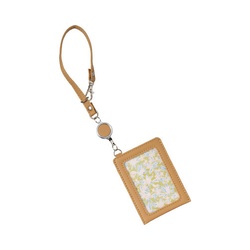 ノフェス　リール付パスケース　キャメルブラウンｘ２