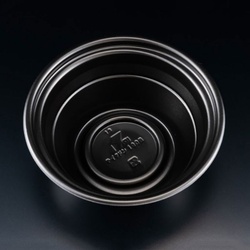 リスパック どんぶり容器 テイク丼 190B 本体 黒