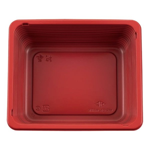 どんぶり容器 お重 タメ/赤 本体 タカギ産業