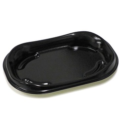 軽食容器 D’sプラスPR22-15 黒 デンカポリマー