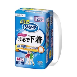 リリーフ　パンツタイプ　まるで下着２回分　Ｍ２０枚