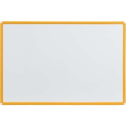 樹脂枠ホワイトボード　オレンジ枠６００×９００ｍｍ