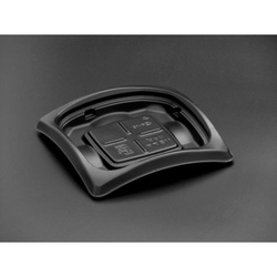 リスパック 軽食容器 バイオデリカ リッジ11B浅 黒 本体