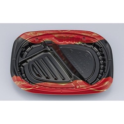 シーピー化成 弁当容器 CBFまろん7-3 光重赤 本体