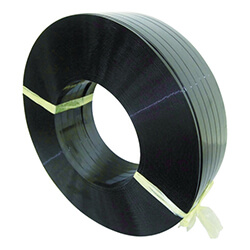 PPバンド15.5mm×1100m　黒　【積水 ポリエステルバンド１６０５×１１００Ｍ－黒】