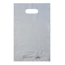 ポリ手提げ 50-1877 カラーポリ シルバー 220×350 B5用 50P ササガワ