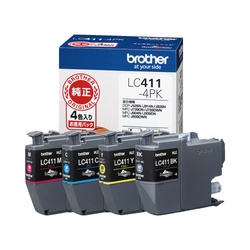 純正インク　ＬＣ４１１−４ＰＫ　４色パック