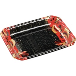 発泡トレー メガプレート28-21(30)平 舞姫赤 エフピコ