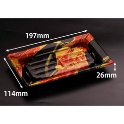 リスパック 寿司容器 バイオPS ふれあい 20-12B あやなす赤 本体