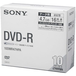 ＤＶＤ−Ｒデータ用　１６倍速　ＩＪ対応　１０枚Ｐ