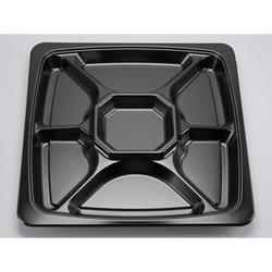 シーピー化成 オードブル容器 SFオードブル角50黒本体