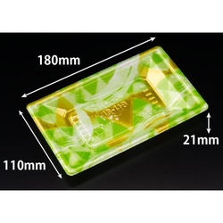 リスパック 寿司容器 万角18-11B みぎわ緑 本体