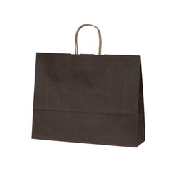 紙手提袋 1542 自動紐手提袋 T-Y カラー(カカオ) ベルベ