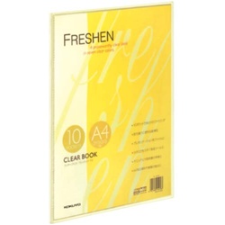 クリヤーＢフレッシェン固定式Ａ４縦１０枚黄１０冊