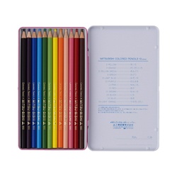 色鉛筆パレット　１２色セット　ピンク