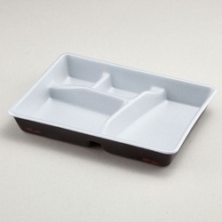 弁当容器 F-6(本体)うるし 青葉紙業