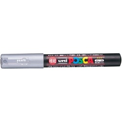 水性マーカー　ポスカ　極細　銀