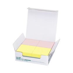強粘着ふせん　Ｋ２　７５×７５　パステル混色２０冊
