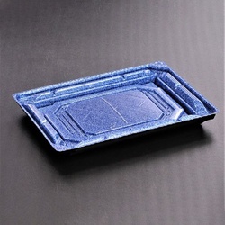 リスパック 刺身容器 バイオPS 美枠 20-15B ステラブルー 本体