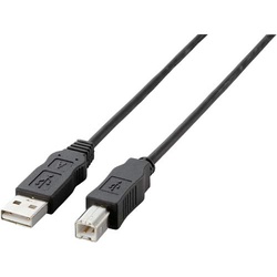 ＵＳＢケーブル（Ａ−Ｂ）　１ｍ　黒
