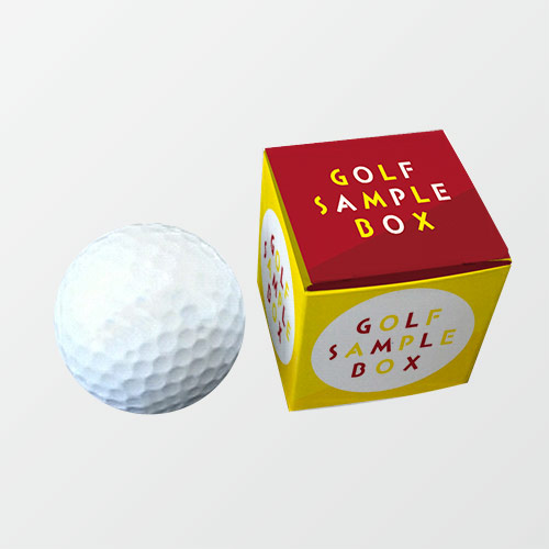 ゴルフボール1個(43×43×43mm・キャラメル箱・カードB 270g・OPニス（微光沢）・12営業日)