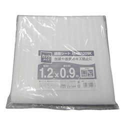 【廃番商品】シート緩衝材900mm×1200mm　白　【ＩＲＩＳ ５７３１８４ 緩衝シート カットタイプ】