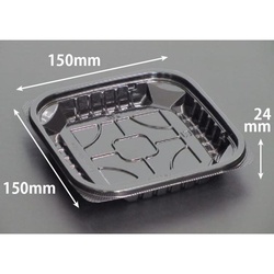 リスパック 惣菜容器 バイオカップうめ505B黒 本体