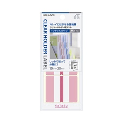 クリヤーホルダー用ラベル　インデックスＭ赤