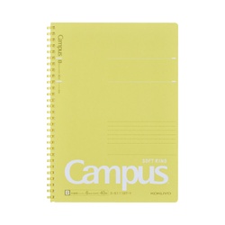 キャンパスソフトリング（ドット罫）セミＢ５　黄