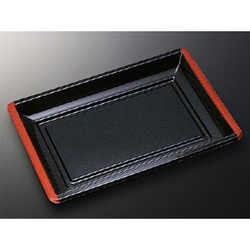 中央化学 刺身容器 HS 角皿 特1黒 本体